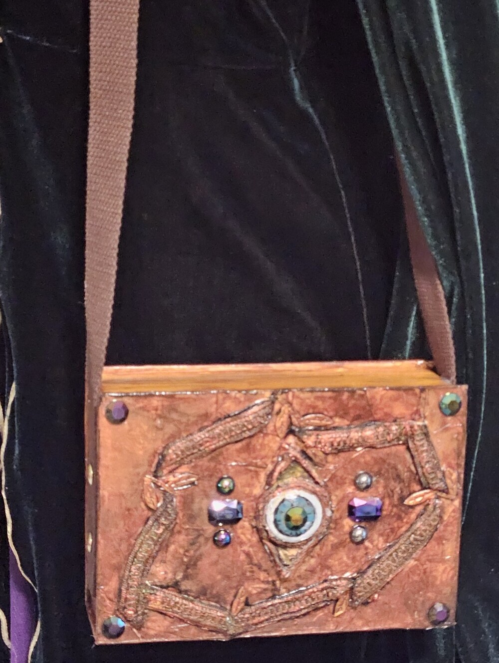 Upcycled Winifred Sanderson Costume Set With Handmade Spell Book Purse Size L - Picture 3 of 14